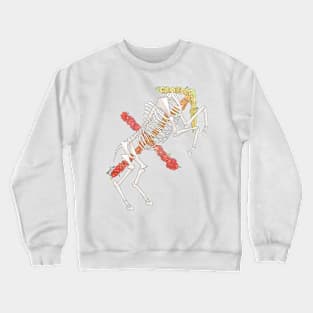 Sagittarius Skeleton - Black outline Crewneck Sweatshirt